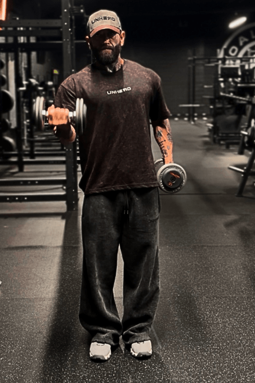 UNHERD Legacy Oversized Tee — Crimson Ash - UNHERD