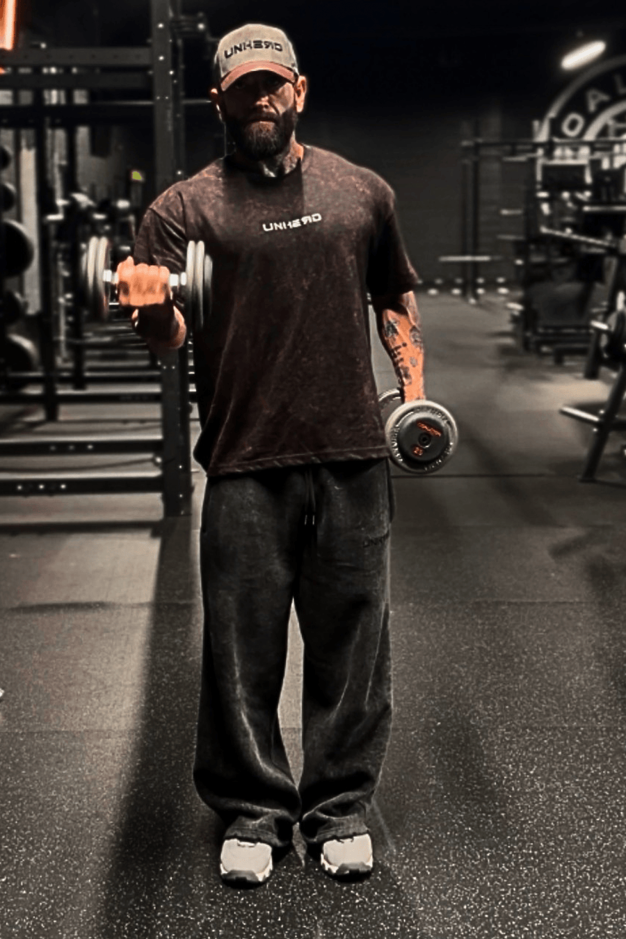 UNHERD Legacy Oversized Tee — Crimson Ash - UNHERD