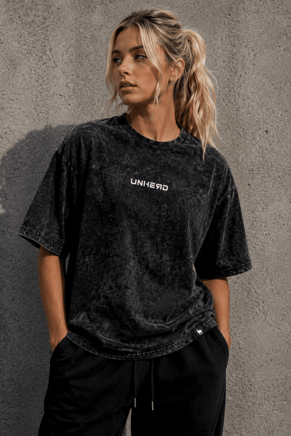 UNHERD Legacy Oversized Tee — Phantom Ash