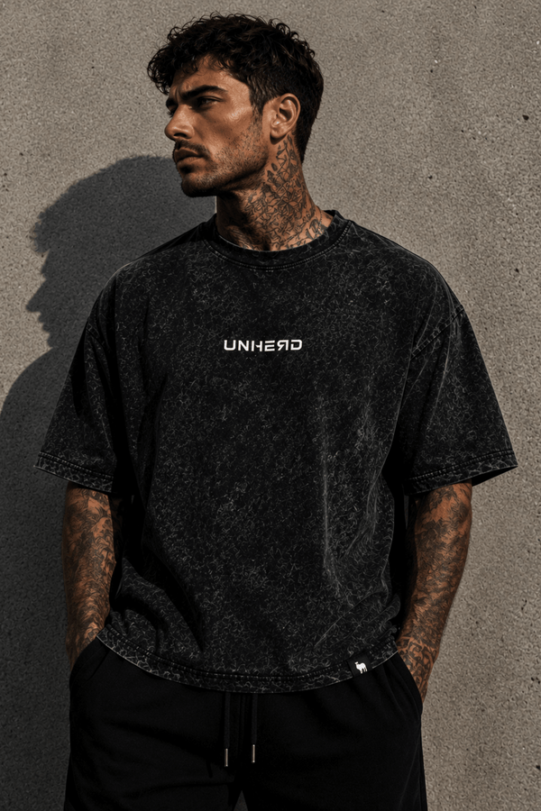 UNHERD Legacy Oversized Tee — Phantom Ash